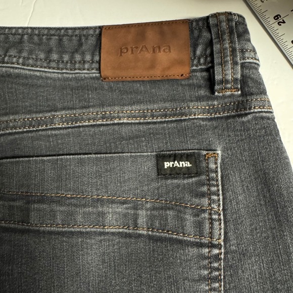Prana Slim Fit Gray‎ Denim Jeans Comfort Stretch Casual Pants 38x32 - Picture 7 of 11